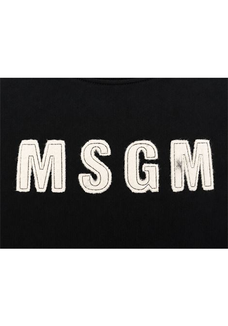 Felpa con logo applicato MSGM KIDS | F6MSJGSW068110